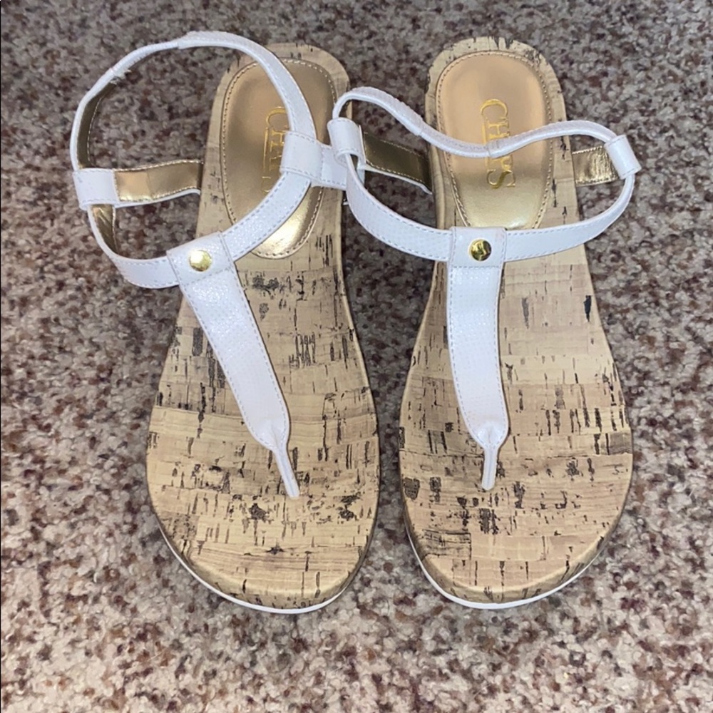 Cork small heel CHAP’s sandals-